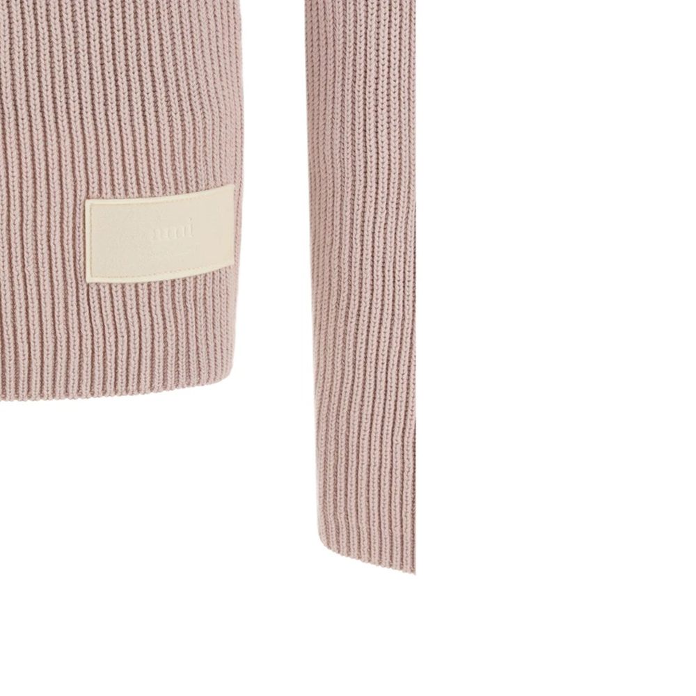 Ami Paris Multicolor Cotton Turtleneck
