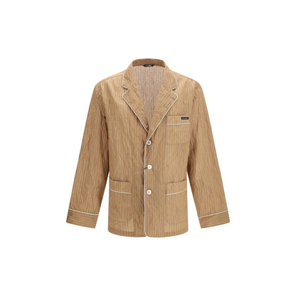 Dolce & Gabbana Beige Linen Top Sleepwear