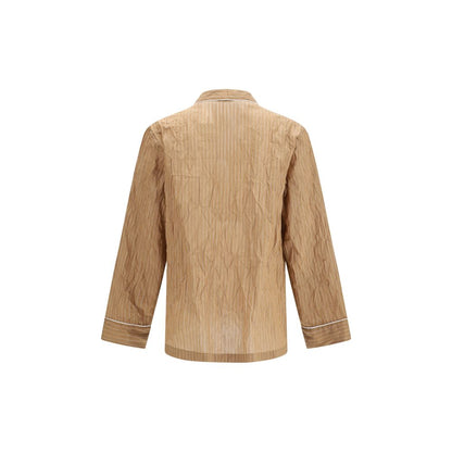 Dolce & Gabbana Beige Linen Top Sleepwear