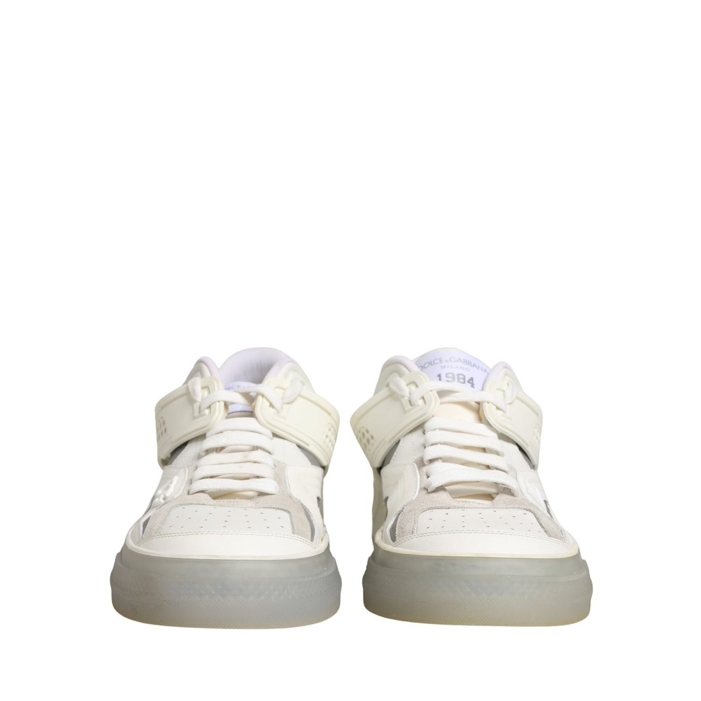 Dolce & Gabbana White Low Top Custom 2.Zero Sneakers Shoes