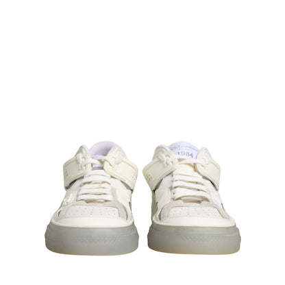 Dolce & Gabbana White Low Top Custom 2.Zero Sneakers Shoes
