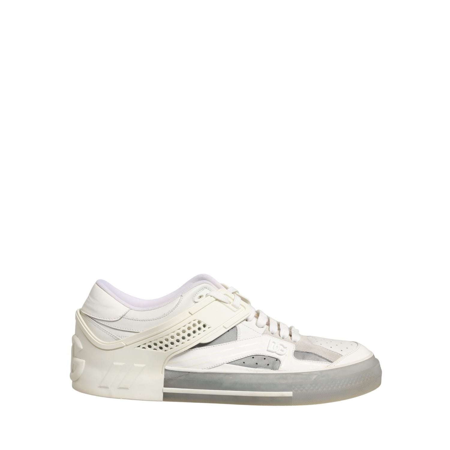 Dolce & Gabbana White Low Top Custom 2.Zero Sneakers Shoes