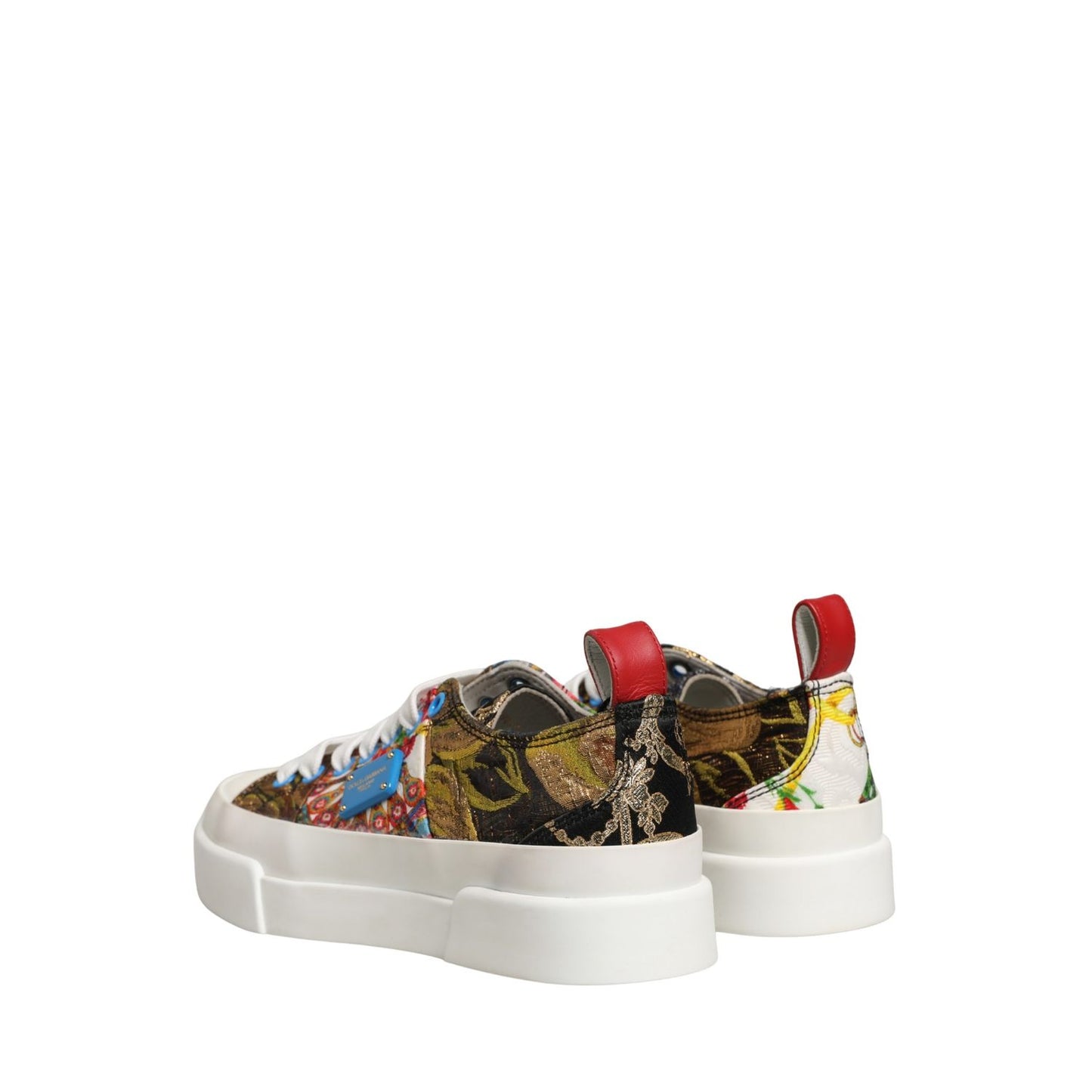 Dolce & Gabbana Multicolor Patchwork Low Top Sneakers Shoes