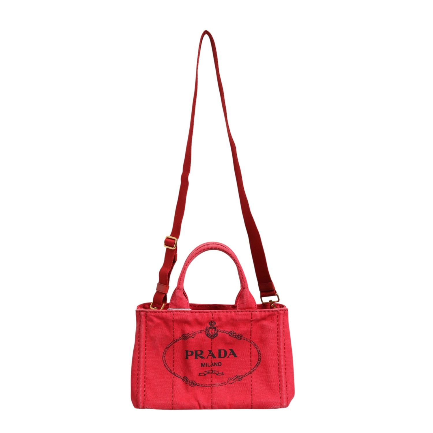 Prada Canapa Mini Canvas Tote