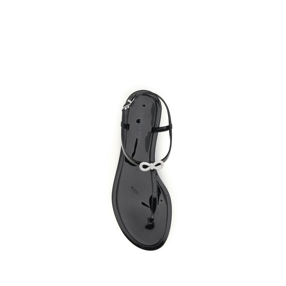 MACH & MACH Black Rubber Sandals