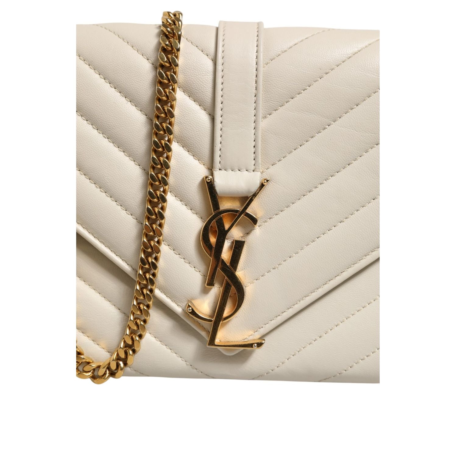 Saint Laurent Envelope Triquilt Medium YSL Shoulder Bag