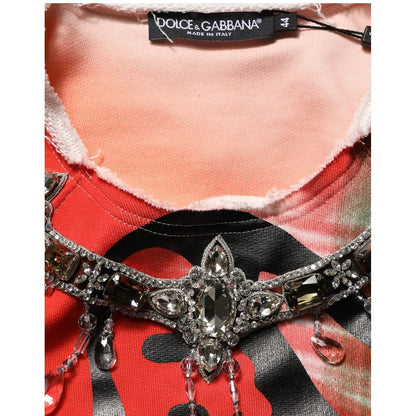 Dolce & Gabbana Multicolor Embellished Graffiti Sweatshirt