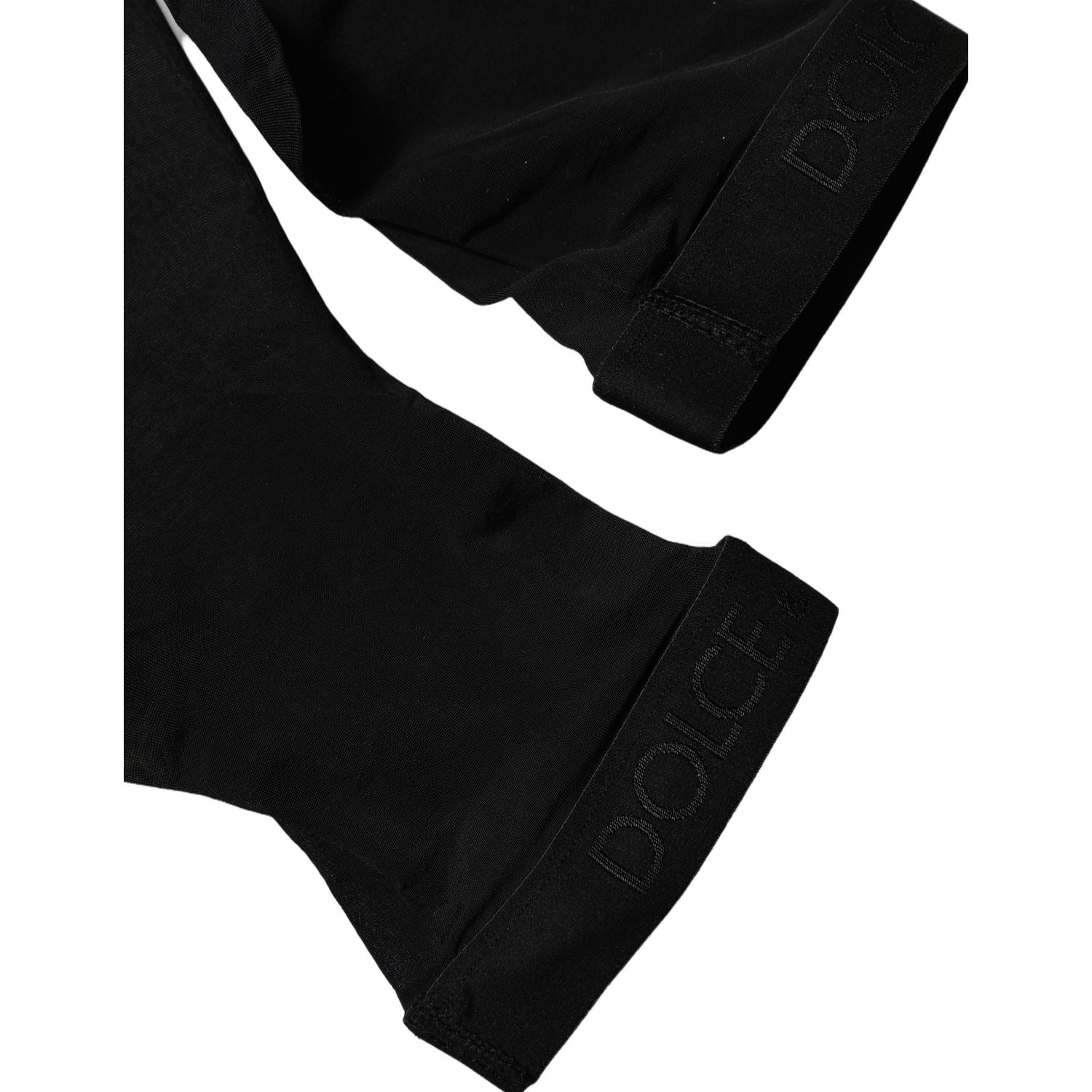 Dolce & Gabbana Black Sheer Nylon Thigh High Stockings Socks
