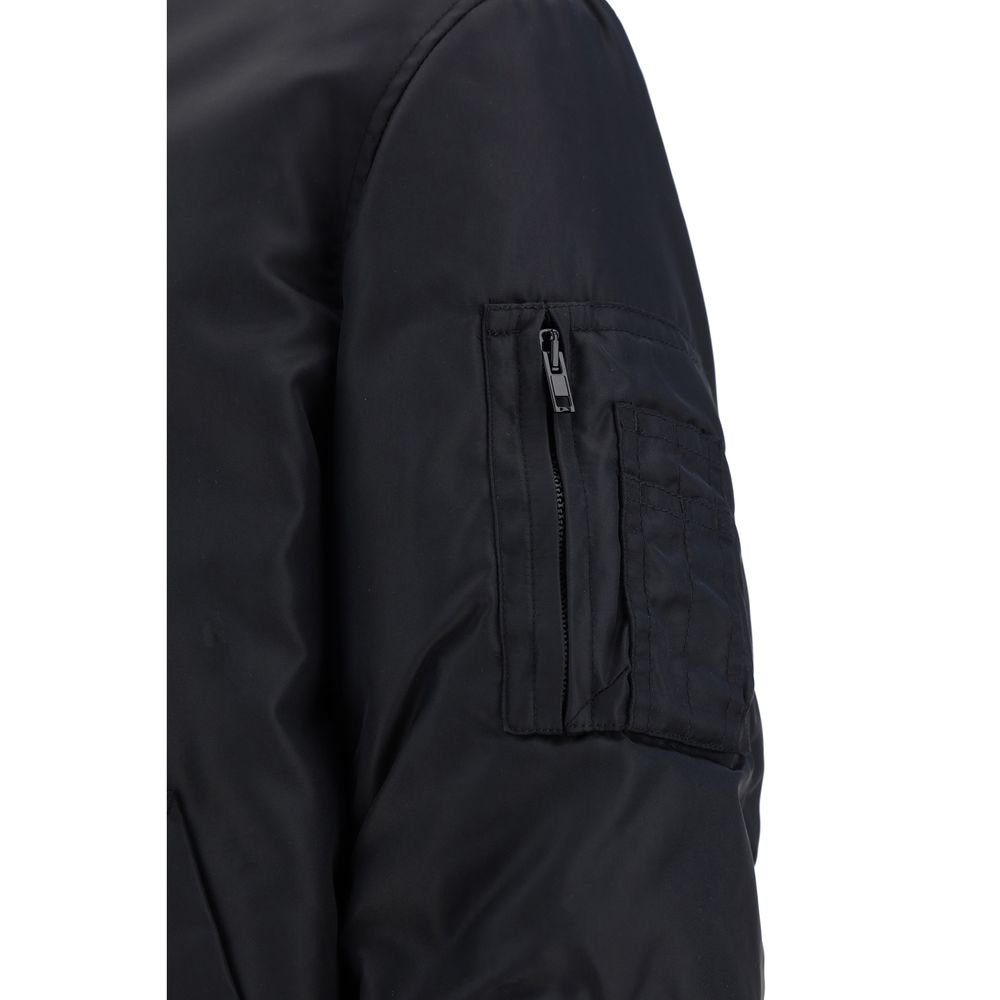 Moschino Black Polyamide Bomber