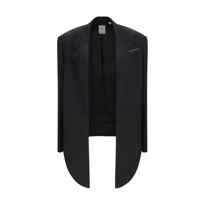 Calvin Klein Black Viscose Full-Length Jacket
