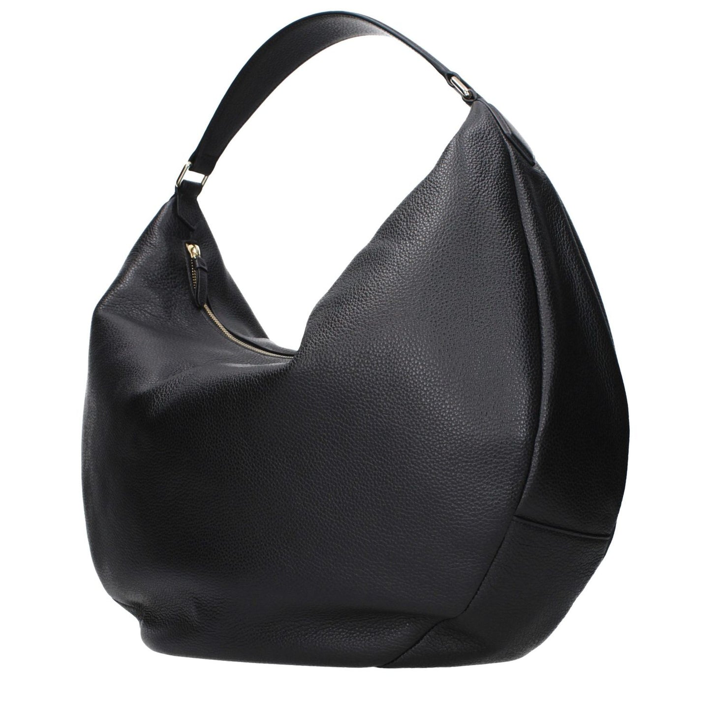 Jimmy Choo Black Leather Shoulder Bag