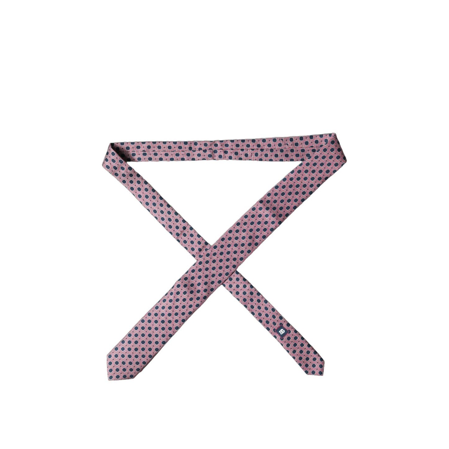 Dolce & Gabbana Multicolor Patterned Silk Adjustable Men Tied Necktie Tie