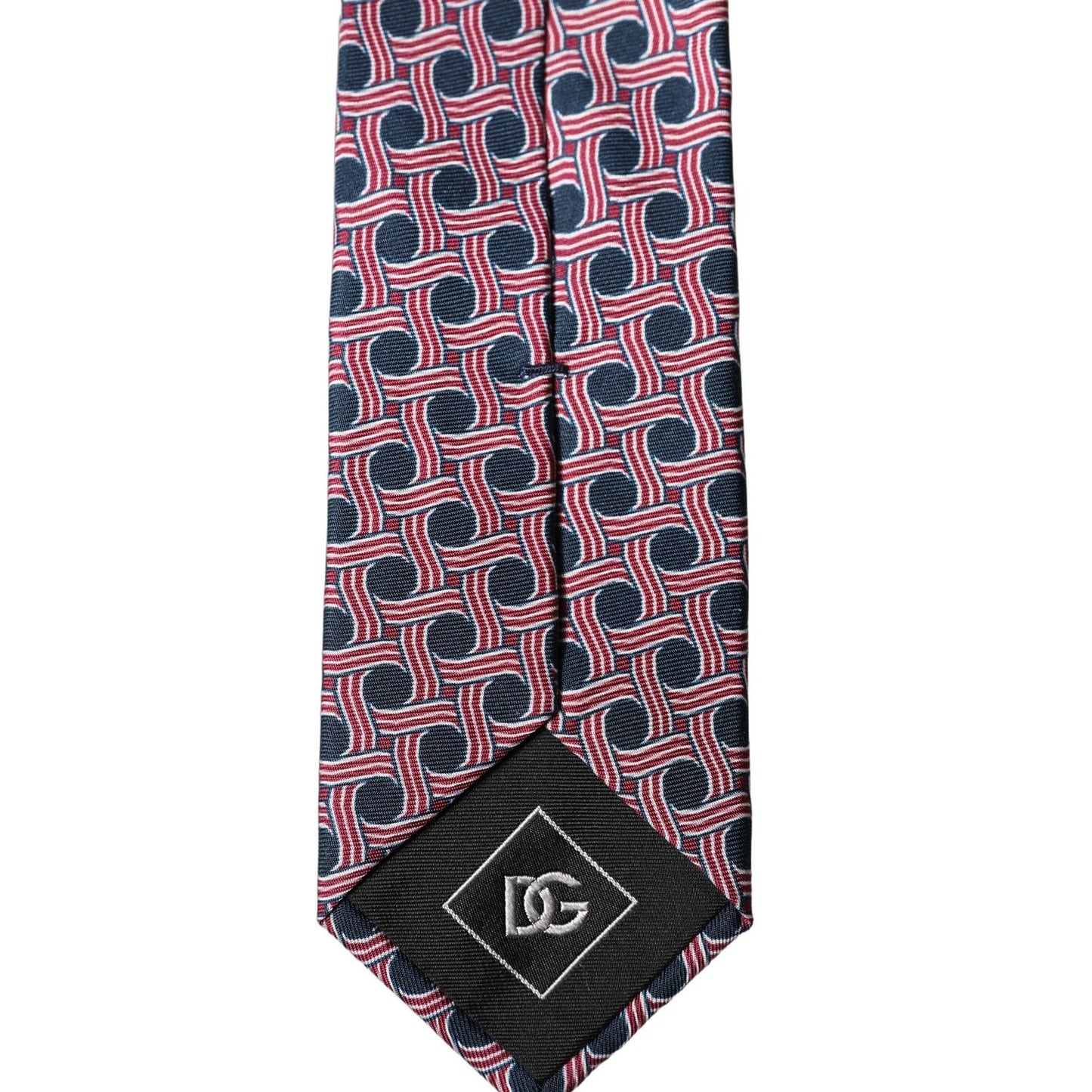 Dolce & Gabbana Multicolor Patterned Silk Adjustable Men Tied Necktie Tie