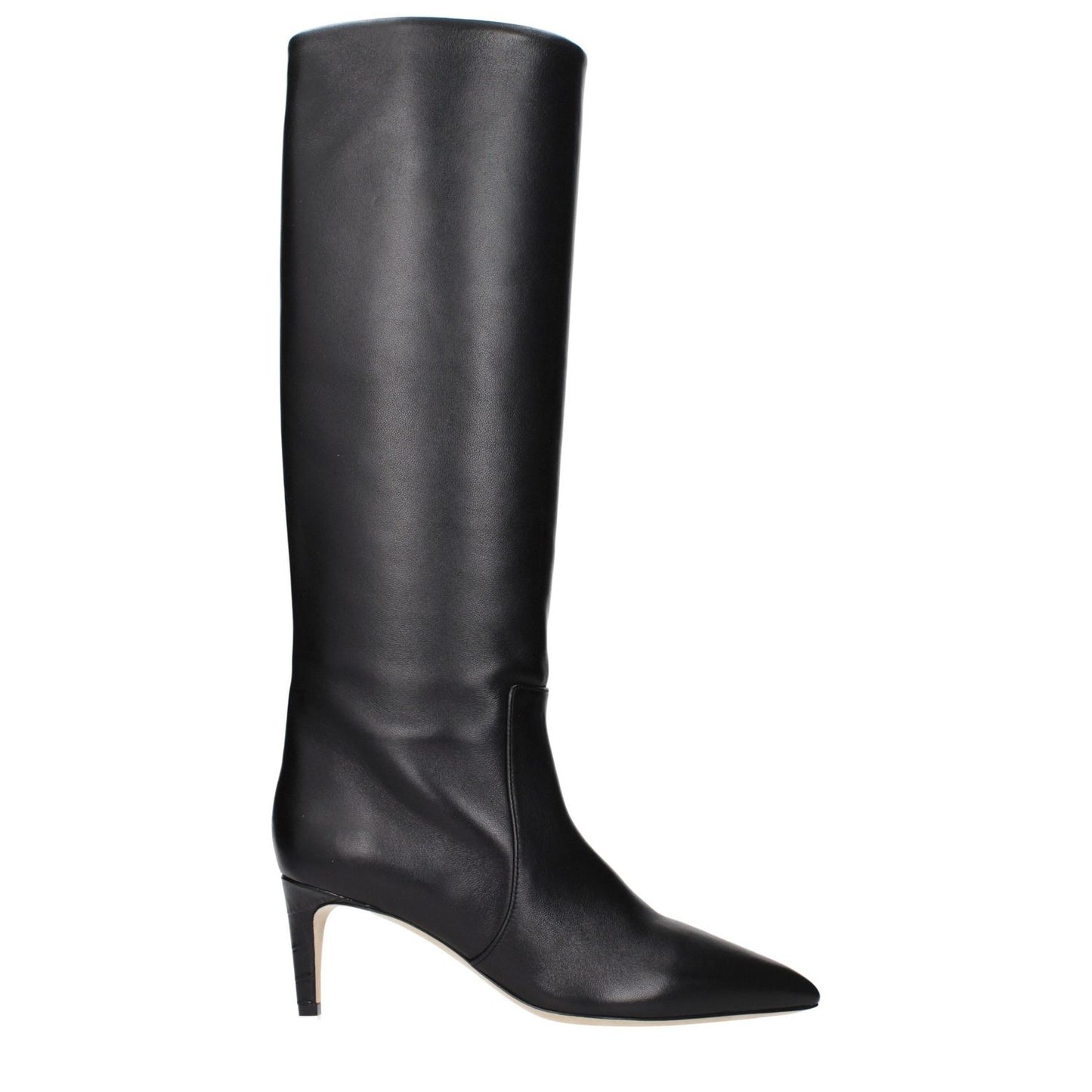 Paris Texas Black Leather Ankle Boots