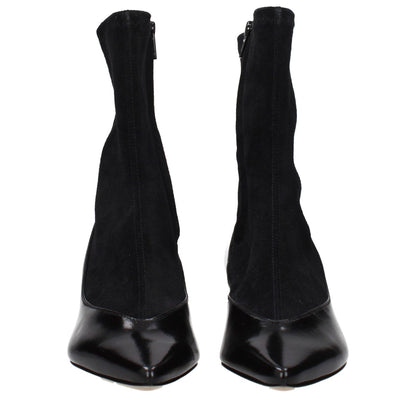 Jacquemus Black Leather Ankle Boots