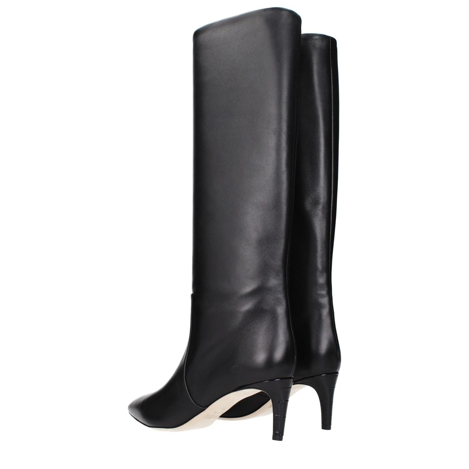 Paris Texas Black Leather Ankle Boots