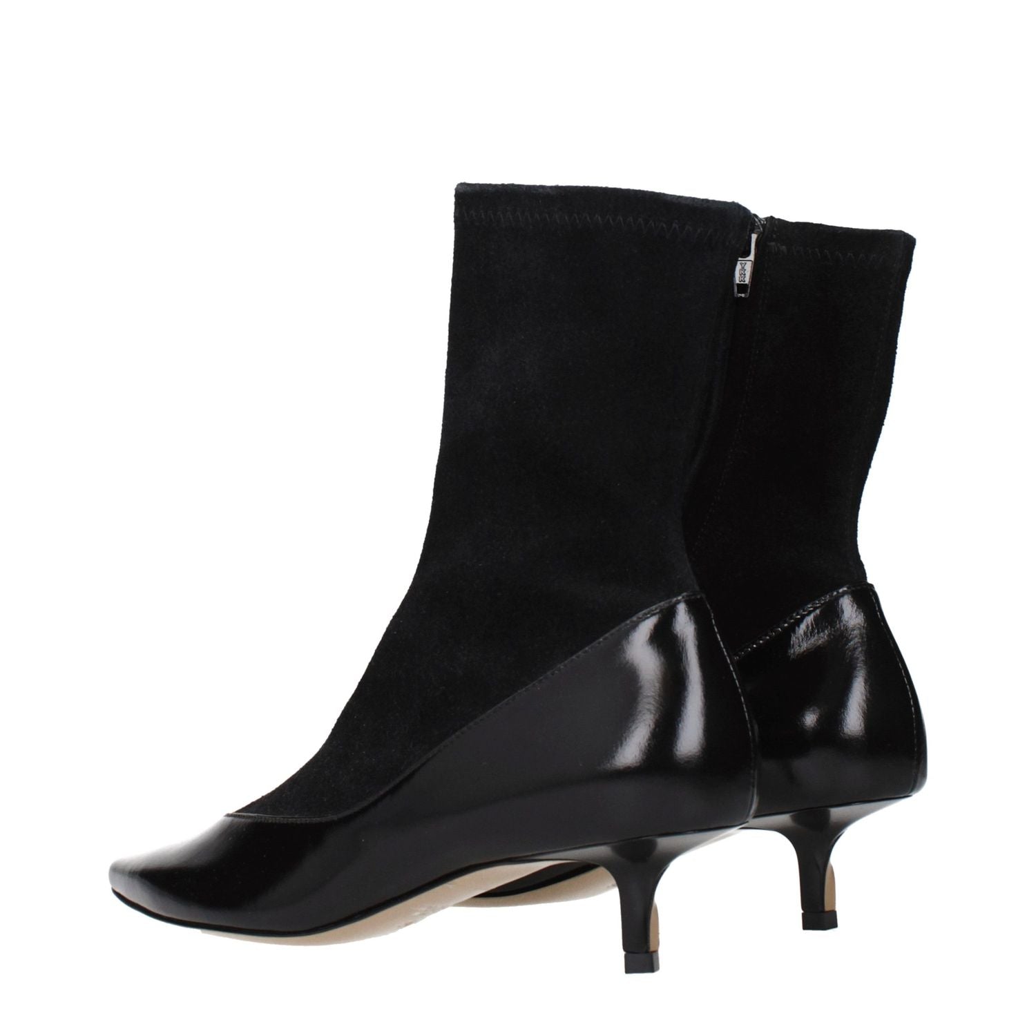 Jacquemus Black Leather Ankle Boots