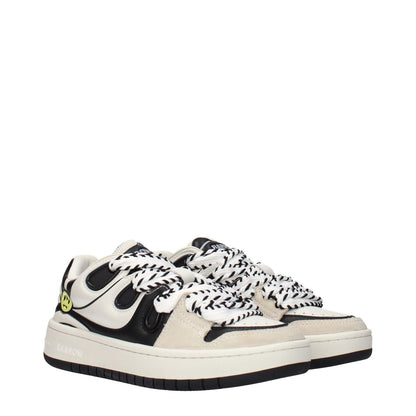 Barrow Beige Leather Sneakers