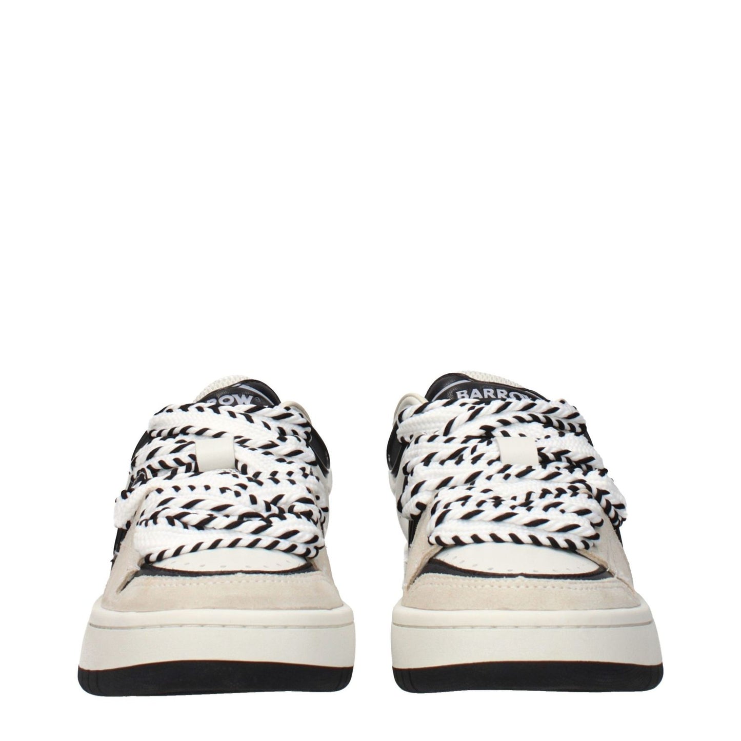 Barrow Beige Leather Sneakers