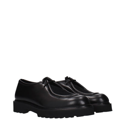 Max Mara Black Leather Oxfords And Derbies