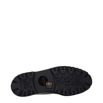 Max Mara Black Leather Oxfords And Derbies