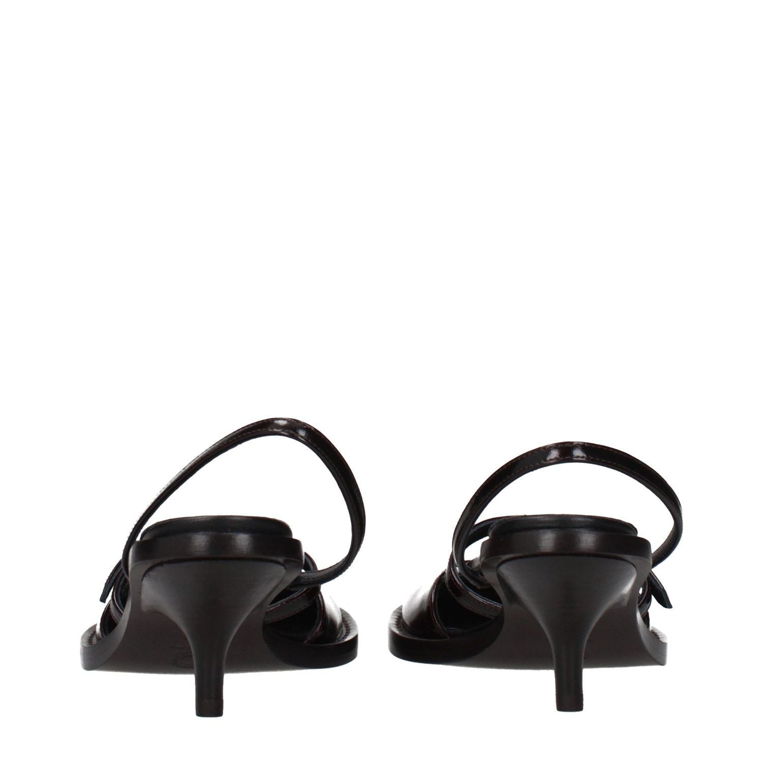Dries Van Noten Brown Leather Platform Sandals