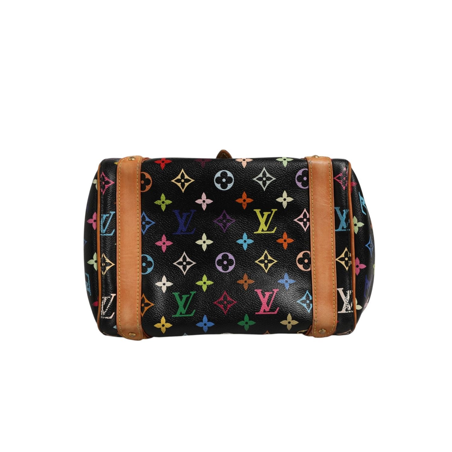 Louis Vuitton Black Monogram Multicolor Canvas Priscilla Handbag