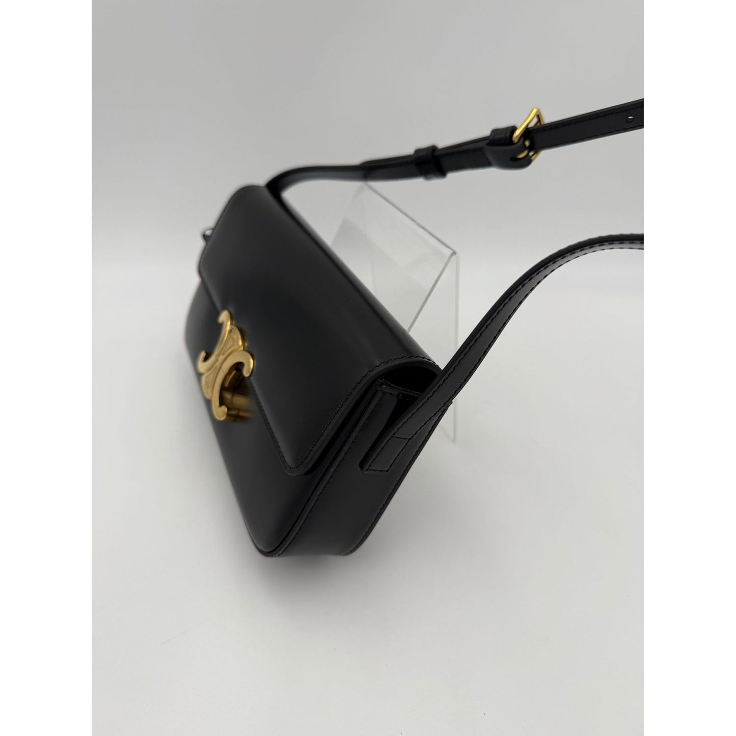 Celine CELINE CLAUDE TRIOMPHE Black Handbag