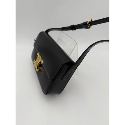 Celine CELINE CLAUDE TRIOMPHE Black Handbag