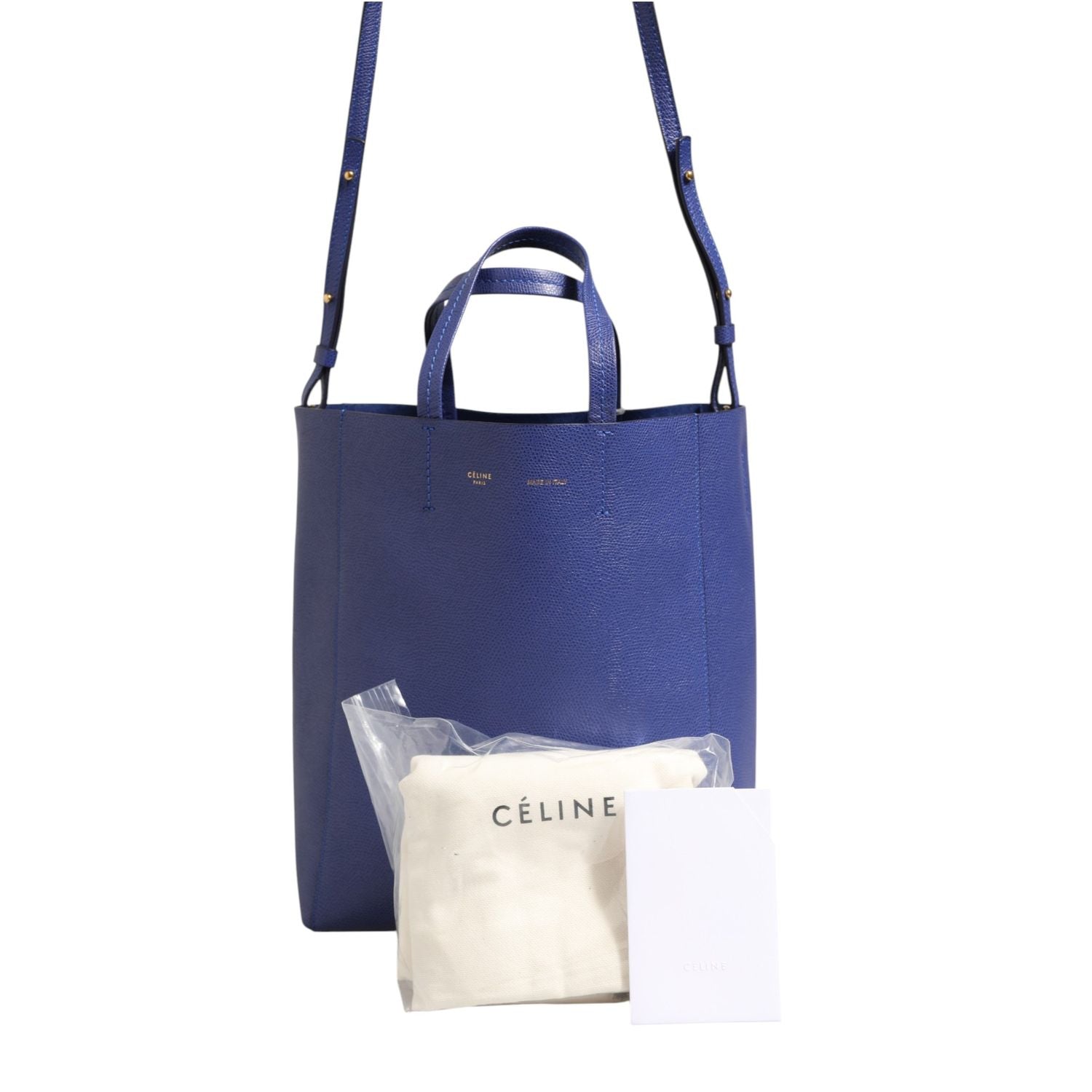 Celine Blue with Gold Tote Bag