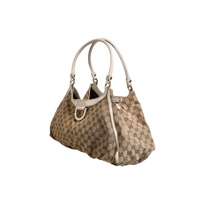 Gucci Canvas Abbey D Ring Shoulder Bag
