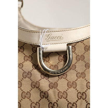 Gucci Canvas Abbey D Ring Shoulder Bag