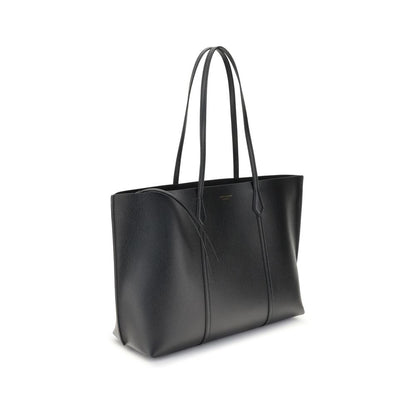Tory Burch Black Calf Leather Bos Taurus Handbag