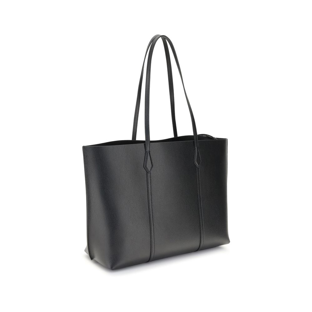 Tory Burch Black Calf Leather Bos Taurus Handbag