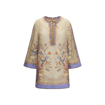 Zimmermann Multicolor Linen Casual Dress