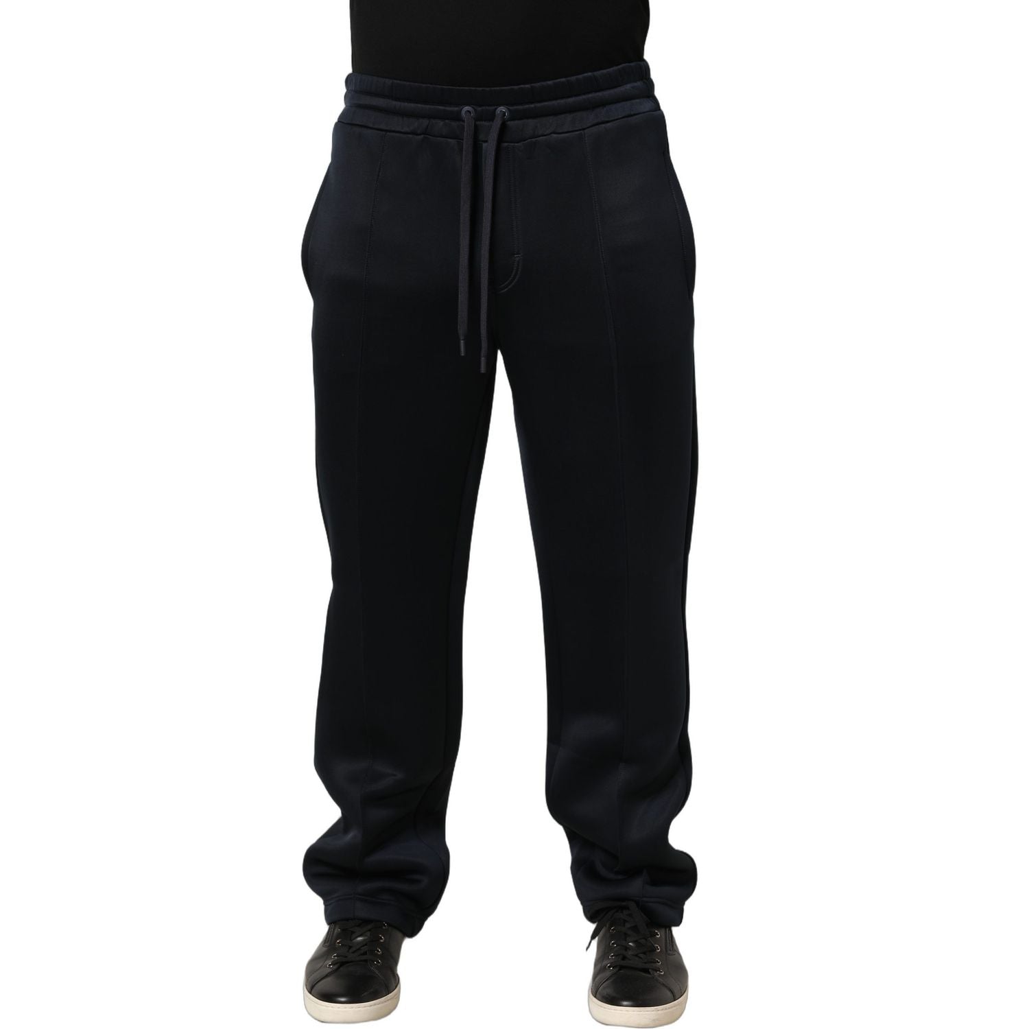 Dolce & Gabbana Black Polyester Jogger Men Sweatpants Pants