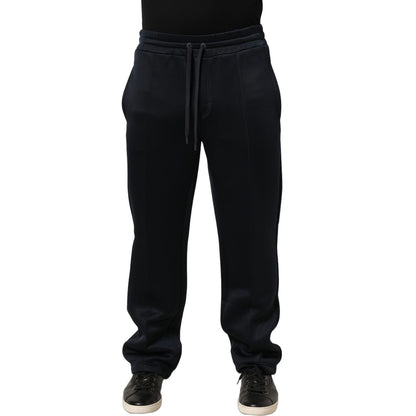 Dolce & Gabbana Black Polyester Jogger Men Sweatpants Pants
