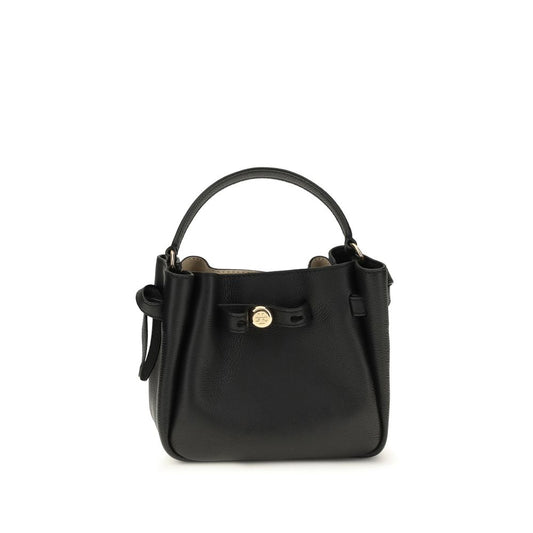 Tory Burch Black Calf Leather Bos Taurus Shoulder Bag