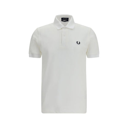Fred Perry White Cotton Polo Shirt