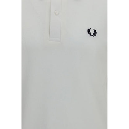 Fred Perry White Cotton Polo Shirt
