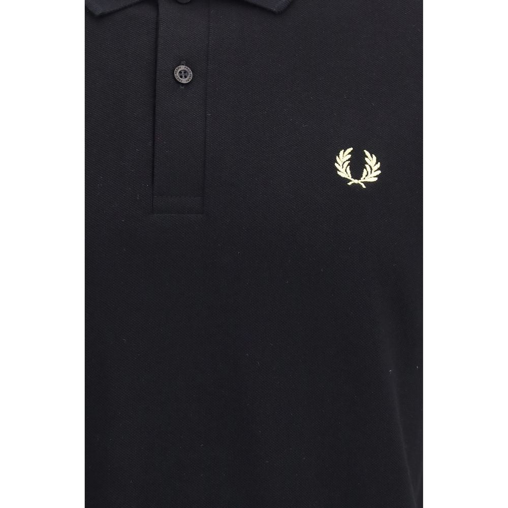 Fred Perry Black Cotton Polo Shirt