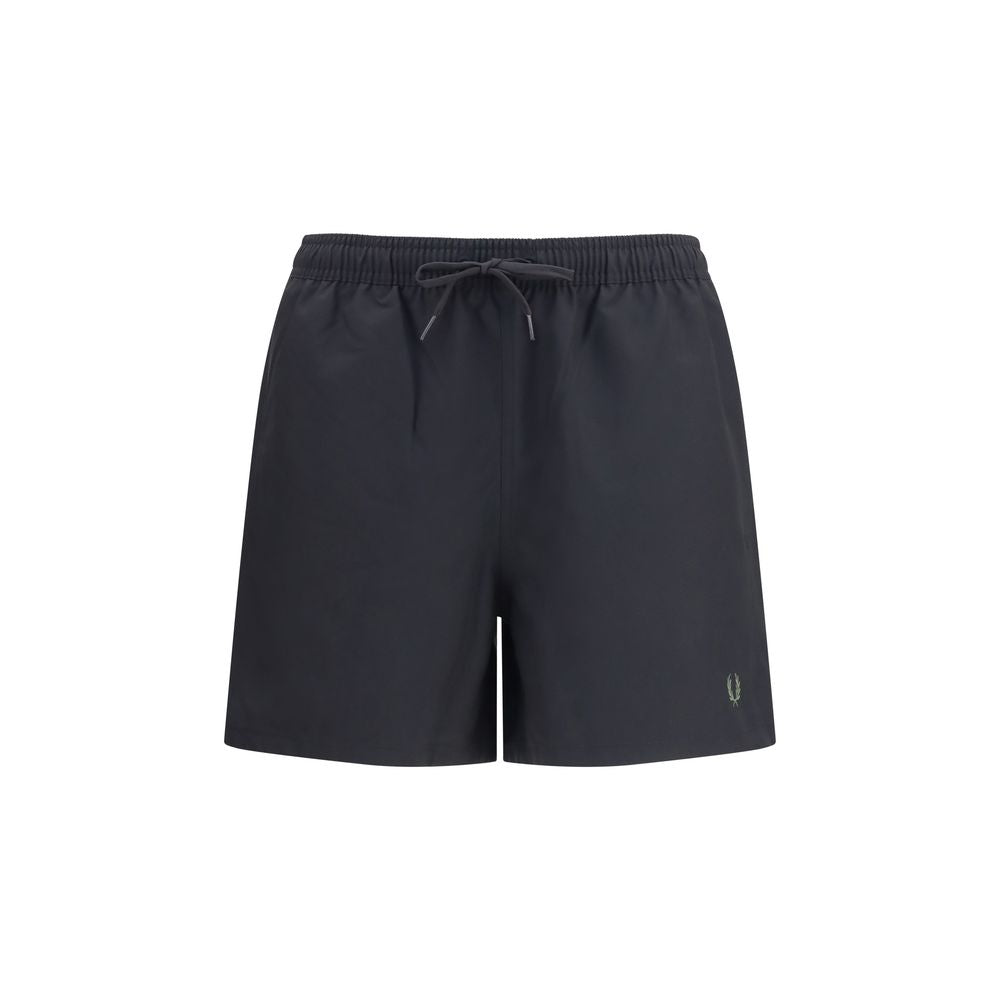 Fred Perry Black Recycled Polyester Short And Mini Shorts