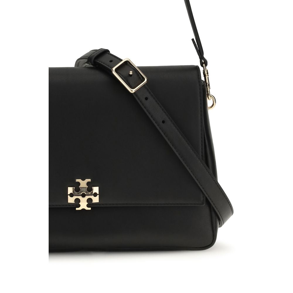 Tory Burch Black Calf Leather Bos Taurus Shoulder Bag