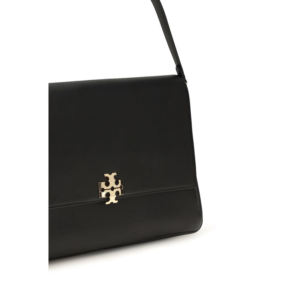 Tory Burch Black Calf Leather Bos Taurus Shoulder Bag