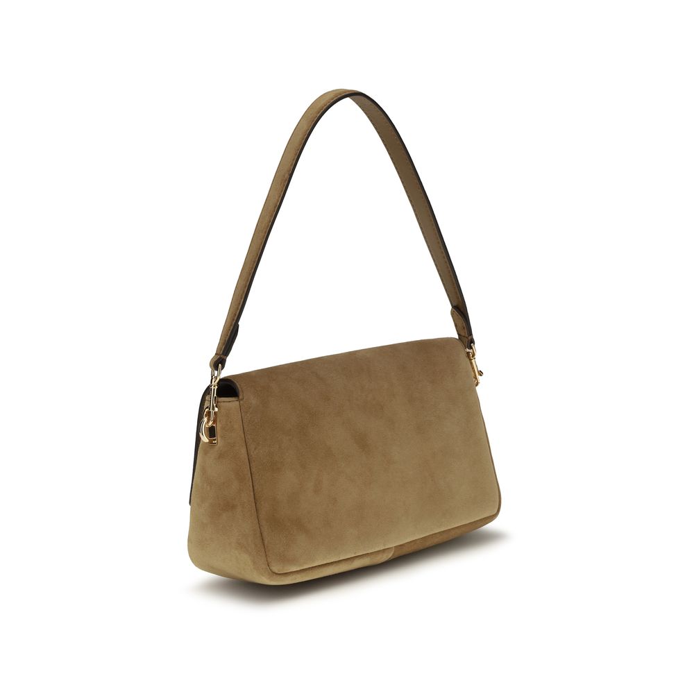 Tory Burch Beige Leather Shoulder Bag