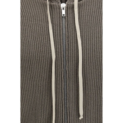 Rick Owens Gray Wool Oves Aries Hoodie