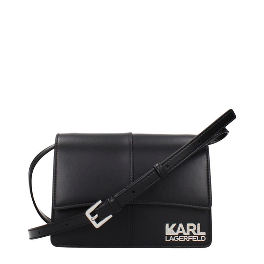 Karl Lagerfeld Black Polyethylene Crossbody Bag