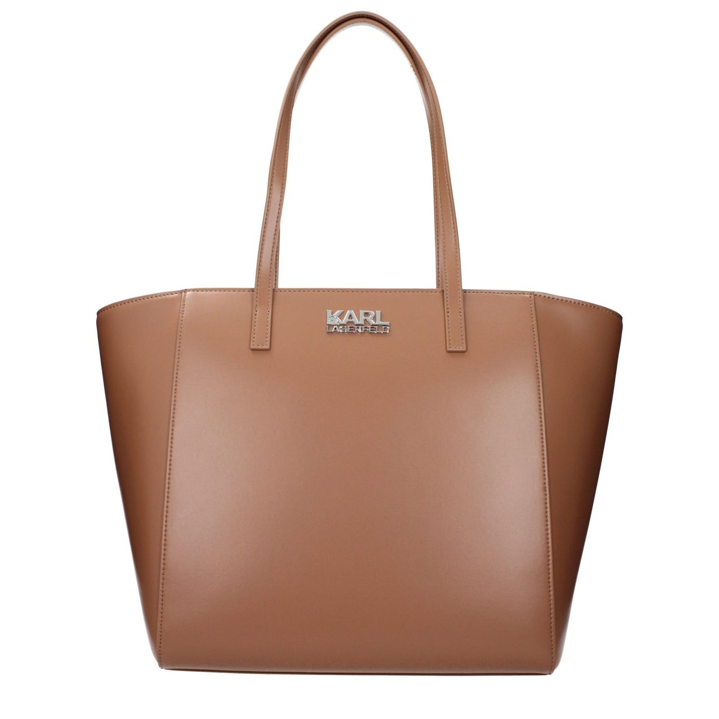 Karl Lagerfeld Brown Polyethylene Shoulder Bag