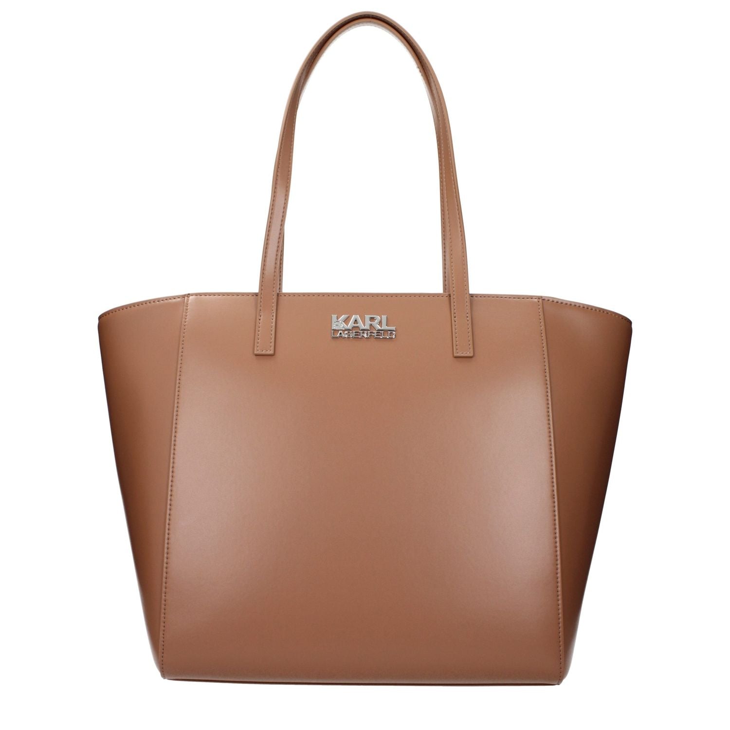 Karl Lagerfeld Brown Polyethylene Shoulder Bag