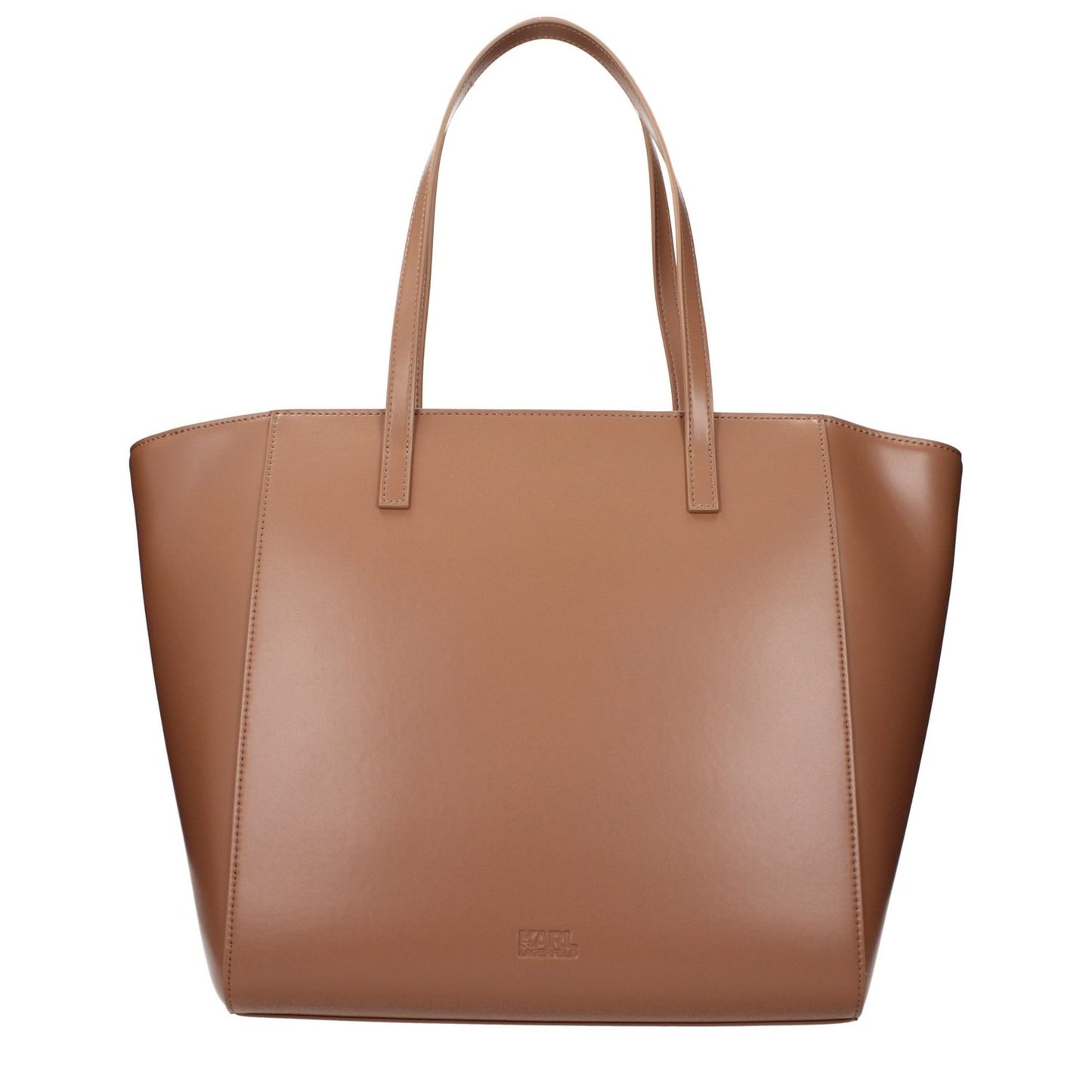 Karl Lagerfeld Brown Polyethylene Shoulder Bag